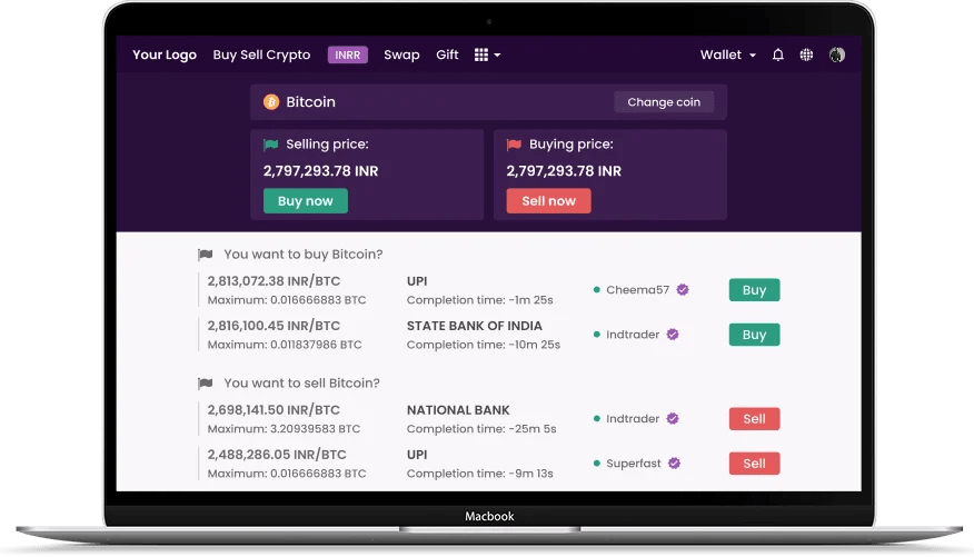 Remitano clone script dashboard overview