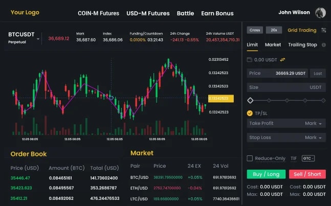 White Label Crypto Exchange Demo slide4