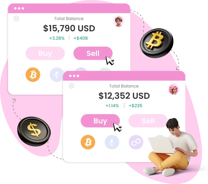 P2P exchange development company offering secure peer-to-peer crypto trading platform with escrow and wallet features